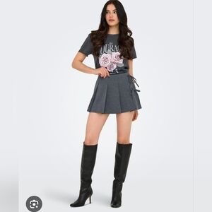 Sincerely Jules Charcoal Mini Skirt